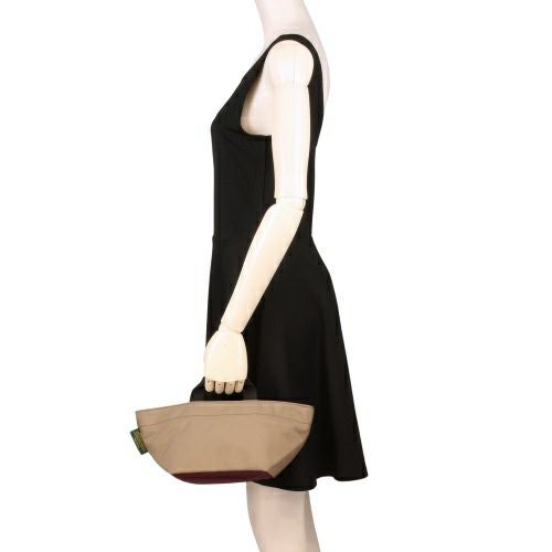 エルベシャプリエ ハンドバッグ トートバッグ レディース ナイロン舟型トートS ベージュ Herve Chapelier 901N 63 Mastic/24 Aubergine