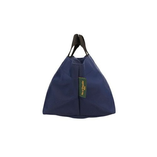 Herve Chapelier ネイビー×ブルー 舟型 ハンドバッグ エルベシャプリエ ハンドバッグ トートバッグ レディース ナイロン舟型