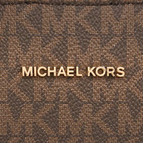 マイケルコース ハンドバッグ トートバッグ レディース スカーレット ミディアム シグネチャー ロゴ サッチェル ブラウン MICHAEL KORS 30F4GETS2B 252 BRN ACORN
