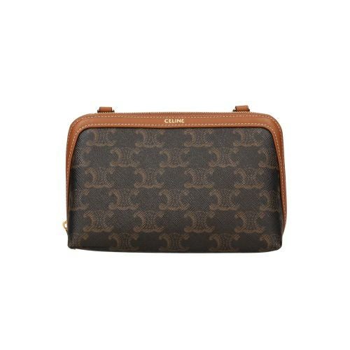 セリーヌ ショルダーバッグ レディース トリオンフ ブラウン CELINE 10E382CBX 04LU TAN