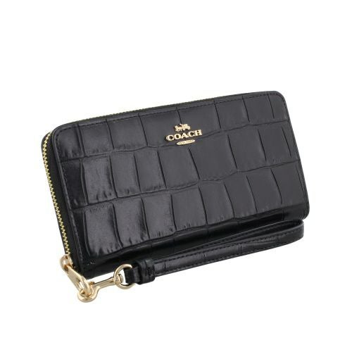 コーチ アウトレット 長財布 レディース ロング ジップ アラウンド ウォレット ブラック COACH OUTLET CT083 IMBLK