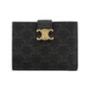 セリーヌ 二つ折り財布 レディース ミディアムウォレット ヴィクトワール トリオンフキャンバス ブラウン CELINE 10M912CQH 04LU TAN