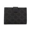 セリーヌ 二つ折り財布 レディース ミディアムウォレット ヴィクトワール トリオンフキャンバス ブラウン CELINE 10M912CQH 04LU TAN