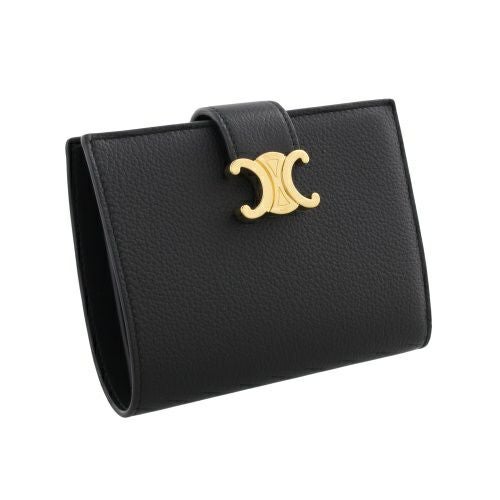 セリーヌ 二つ折り財布 レディース トリオンフ ブラック CELINE