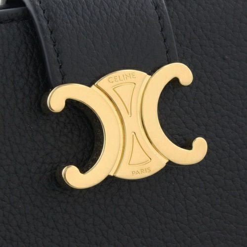 セリーヌ 二つ折り財布 レディース トリオンフ ブラック CELINE