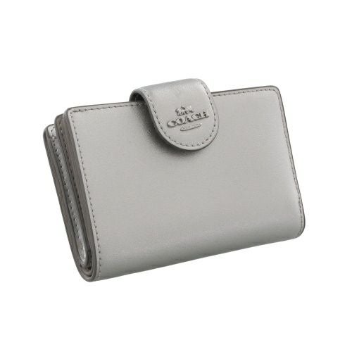 コーチ アウトレット 二つ折り財布 レディース シルバー COACH OUTLET