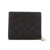 コーチ アウトレット 二つ折り財布 レディース スナップ ウォレット・シグネチャー キャンバス ブラウン COACH OUTLET CW789 IMXAQ