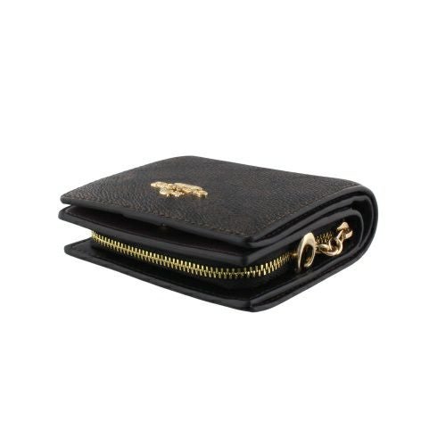 コーチ アウトレット 二つ折り財布 レディース スナップ ウォレット・シグネチャー キャンバス ブラウン COACH OUTLET CW789 IMXAQ