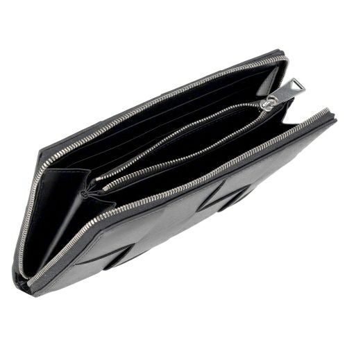 ボッテガヴェネタ 長財布 メンズ カセット ジップアラウンドウォレット ブラック BOTTEGA VENETA 649607 VBWD2 8803