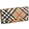 バーバリー 長財布 レディース ハルトン バーバリーチェック ベージュ BURBERRY 8095272