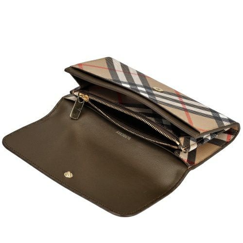 バーバリー 長財布 レディース ハルトン バーバリーチェック ベージュ BURBERRY 8095272