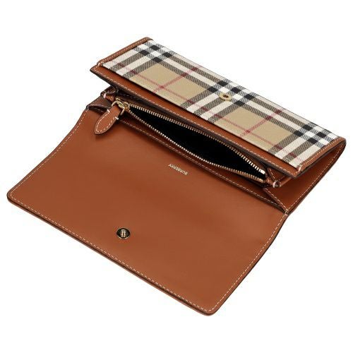 バーバリー 長財布 レディース ハルトン ヴィンテージチェック ベージュ BURBERRY 8094421 ARCHIVE BEIGE