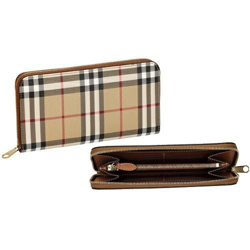バーバリー 長財布 メンズ レディース エルモア ヴィンテージチェック ベージュ BURBERRY 8094438 ARCHIVE BEIGE