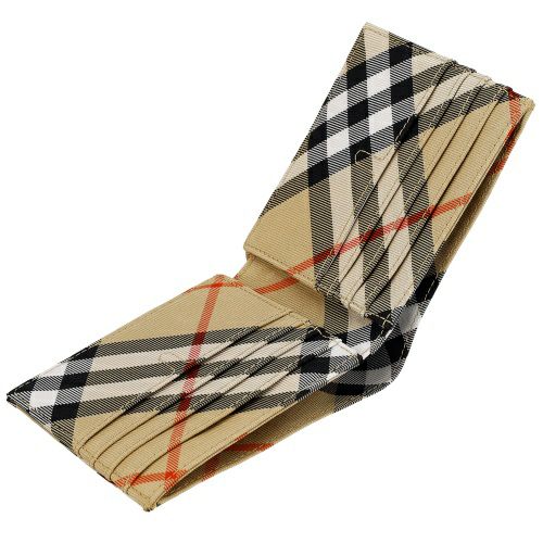 バーバリー 二つ折り財布 メンズ ベージュ BURBERRY 8097588