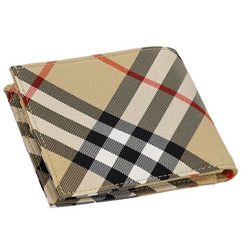 バーバリー 二つ折り財布 メンズ ベージュ BURBERRY 8097588