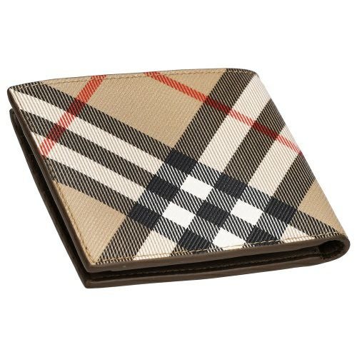 バーバリー 二つ折り財布 メンズ シーシービル バーバリーチェック ベージュ BURBERRY 8095046 SAND