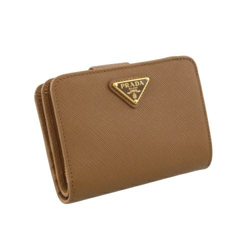 プラダ 二つ折り財布 レディース トライアングルロゴ サフィアーノ ブラウン PRADA 1ML018 QHH F03BH CARAMEL 0
