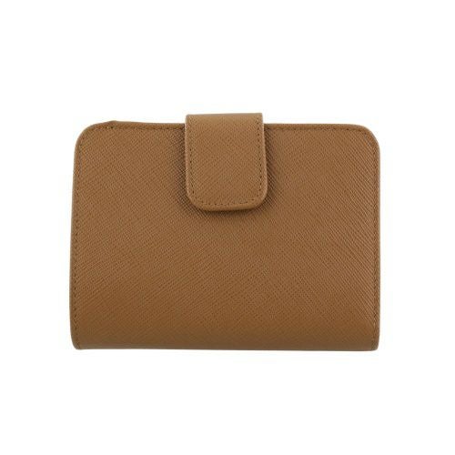 プラダ 二つ折り財布 レディース トライアングルロゴ サフィアーノ ブラウン PRADA 1ML018 QHH F03BH CARAMEL 0