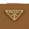 プラダ 二つ折り財布 レディース トライアングルロゴ サフィアーノ ブラウン PRADA 1ML018 QHH F03BH CARAMEL 0