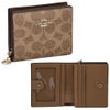 コーチ アウトレット 二つ折り財布 コンパクト財布 レディース スナップ ウォレット・シグネチャー キャンバス ブラウン COACH OUTLET CW789 IMXHE タン/ブラウン
