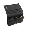 プラダ 二つ折り財布 コンパクト財布 レディース トライアングルロゴ サフィアーノ ブラック PRADA 1MV021 QHH F0002 NERO
