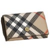 バーバリー 三つ折り財布 コンパクト財布 レディース ヴィンテージチェック ベージュ BURBERRY 8095291