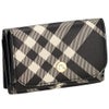 バーバリー 三つ折り財布 コンパクト財布 レディース バーバリーチェック ブラック BURBERRY 8095292