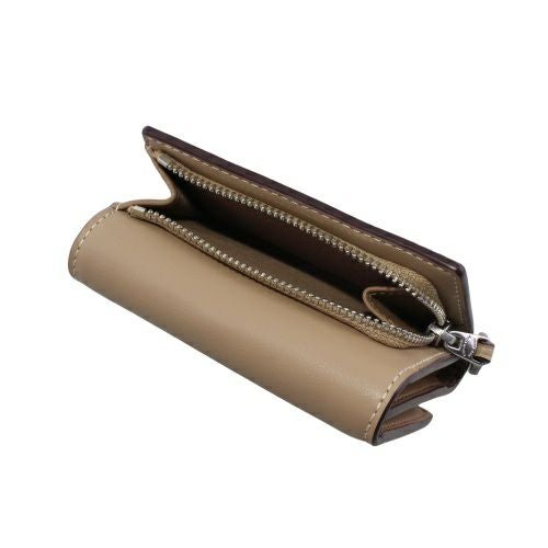 コーチ アウトレット 三つ折り財布 コンパクト財布 レディース マイクロ ウォレット・シグネチャー キャンバス ブラウン COACH OUTLET CW804 SVPWH サンド/トープ