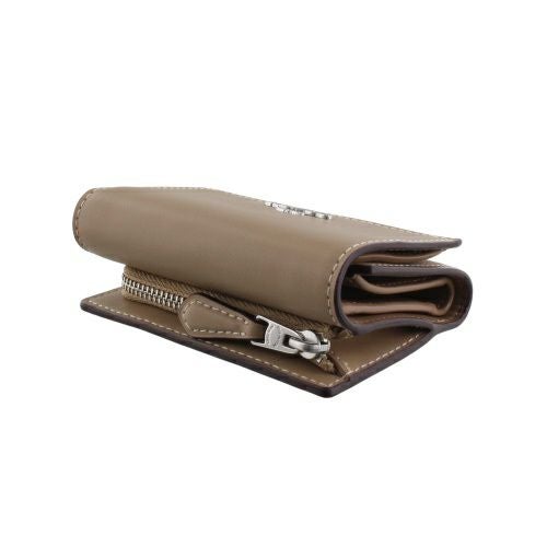 コーチ アウトレット 三つ折り財布 コンパクト財布 レディース マイクロ ウォレット・シグネチャー キャンバス ブラウン COACH OUTLET CW804 SVPWH サンド/トープ