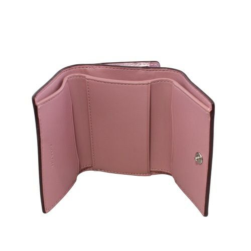 コーチ アウトレット 三つ折り財布 コンパクト財布 レディース マイクロ ウォレット ピンク COACH OUTLET CW805 SVPK9 メタリックピンク