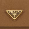 プラダ 三つ折り財布 コンパクト財布 レディース トライアングルロゴ サフィアーノ ブラウン PRADA 1MH044 QHH F03BH CARAMEL 0