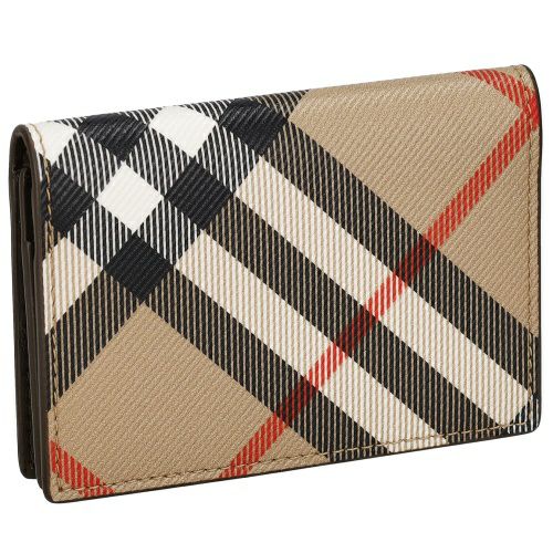 バーバリー 名刺入れ カードケース メンズ フリント バーバリーチェック ベージュ BURBERRY 8091911 SAND