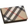 バーバリー 名刺入れ カードケース メンズ フリント バーバリーチェック ベージュ BURBERRY 8091911 SAND