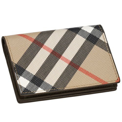 バーバリー 名刺入れ カードケース メンズ フリント バーバリーチェック ベージュ BURBERRY 8091911 SAND