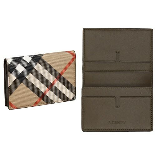 バーバリー 名刺入れ カードケース メンズ フリント バーバリーチェック ベージュ BURBERRY 8091911 SAND