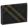 バーバリー 名刺入れ カードケース メンズ フリント ジャガード ブラック BURBERRY 8099817 SHADOW