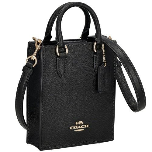 コーチ アウトレット ショルダーバッグ レディース ノース サウス ミニ トート ブラック COACH OUTLET CJ500 IMBLK