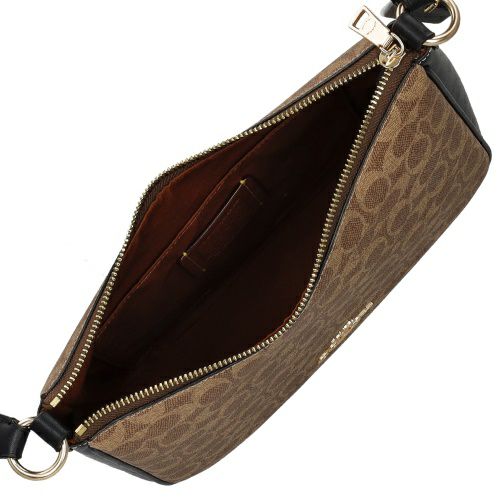 コーチ アウトレット ショルダーバッグ レディース エリー ファイルバッグ シグネチャー ブラウン COACH OUTLET CZ177 IMQRX