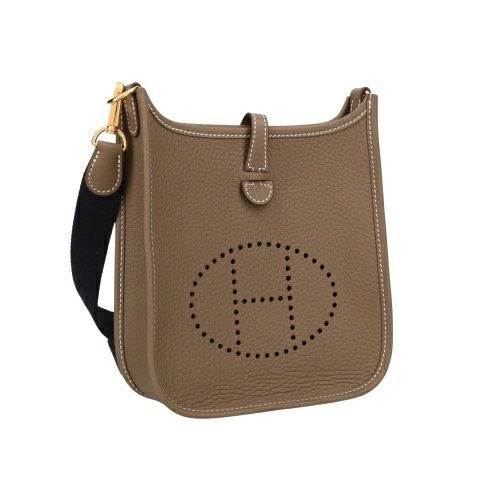 エルメス エブリンTPM エトゥープ アマゾン トリヨンクレマンス ゴールド金具 W刻印 ブラウン HERMES ショルダーバッグ レディース