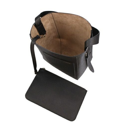 ヴァレクストラ ショルダーバッグ レディース バケットバッグ BUCKET SMALL ブラック Valextra WBSF0094028 NERO