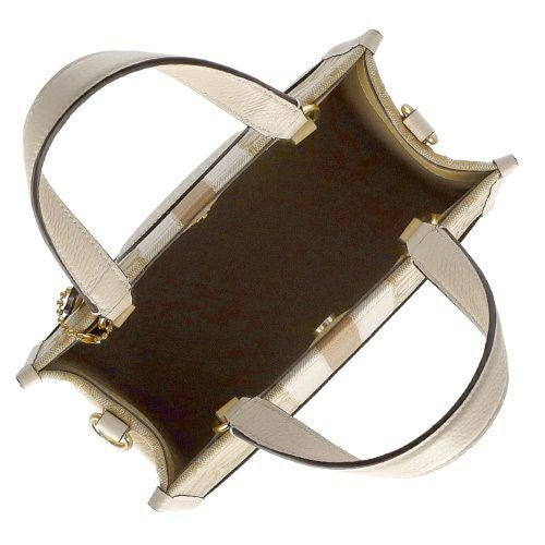 コーチ アウトレット ショルダーバッグ トートバッグ レディース デンプシー トート 22・シグネチャー ジャカード・ストライプ アンド コーチ パッチ ベージュ COACH OUTLET CQ878 IMDQC ライトカーキ チョーク