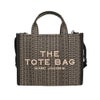 マークジェイコブス トートバッグ レディース ザ モノグラム ジャカード トート バッグ ミディアム ブラック Marc Jacobs 2F4HTT015H05 261 BEIGE MULTI