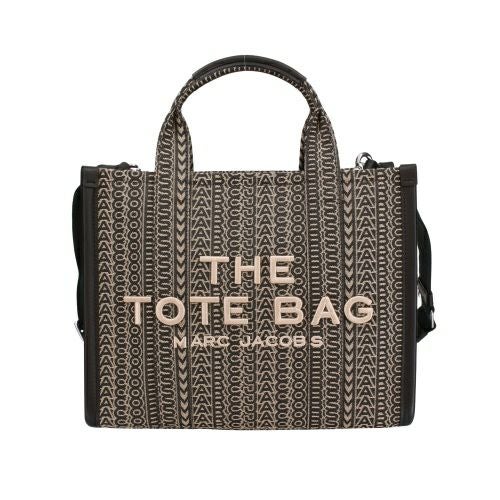 マークジェイコブス トートバッグ レディース ザ モノグラム ジャカード トート バッグ ミディアム ブラック Marc Jacobs 2F4HTT015H05 261 BEIGE MULTI