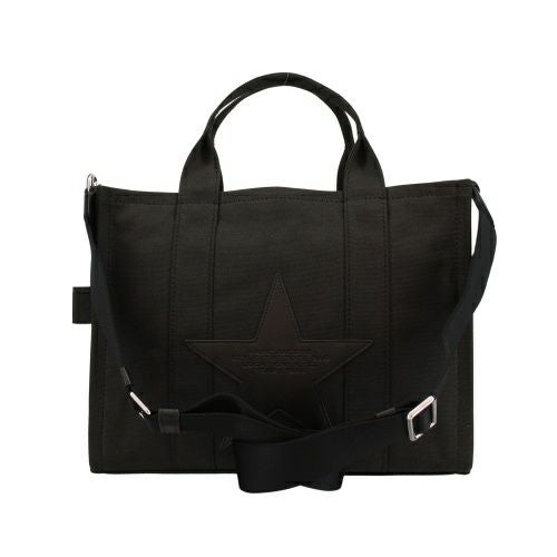 マークジェイコブス トートバッグ レディース ザ スター キャンバス トート バッグ ミディアム ブラック Marc Jacobs 2R4HTT018H03 001 BLACK
