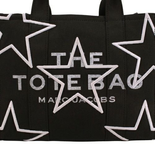 マークジェイコブス トートバッグ レディース ザ スター キャンバス トート バッグ ミディアム ブラック Marc Jacobs 2R4HTT018H03 001 BLACK