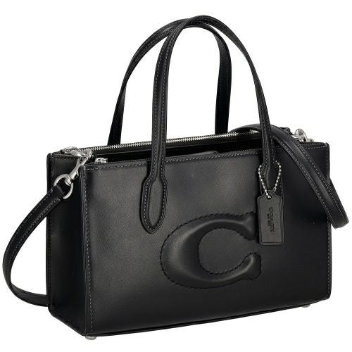 コーチ アウトレット トートバッグ ショルダーバッグ レディース ニーナ スモール トート バッグ ブラック COACH OUTLET CW492 SV/BK