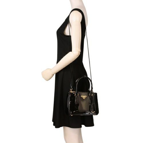 プラダ ハンドバッグ レディース トライアングルロゴ ブラック PRADA