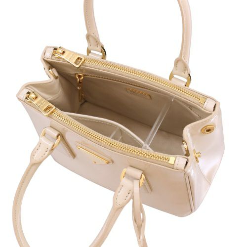 プラダ ハンドバッグ レディース トライアングルロゴ ホワイト PRADA