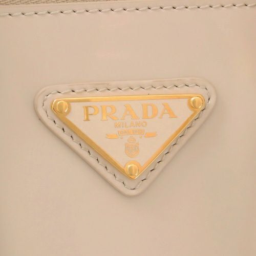 プラダ ハンドバッグ レディース トライアングルロゴ ホワイト PRADA