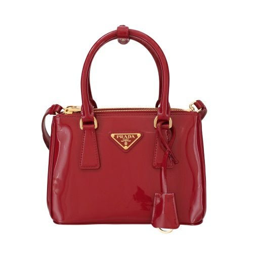 プラダ ハンドバッグ レディース トライアングルロゴ レッド PRADA 1BA906 V EOM 069 F0E06 CHERRY